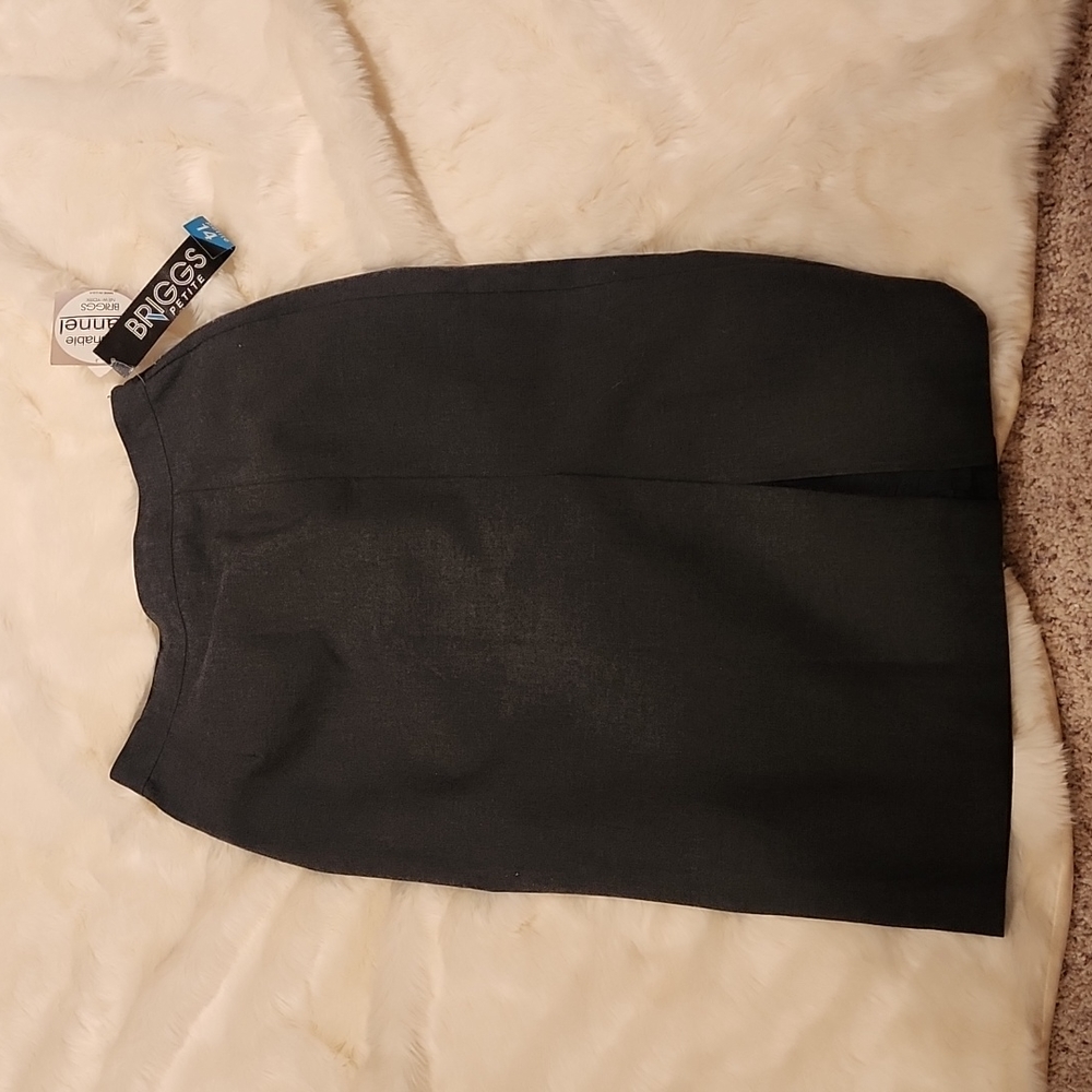 Charcoal Grey Flannel Skirt